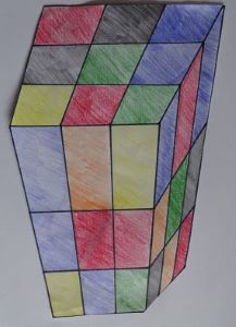 1-dessin d'un cube déformé