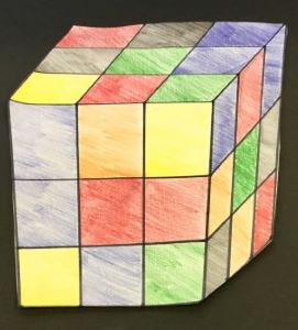 2-anamorphose d'un cube