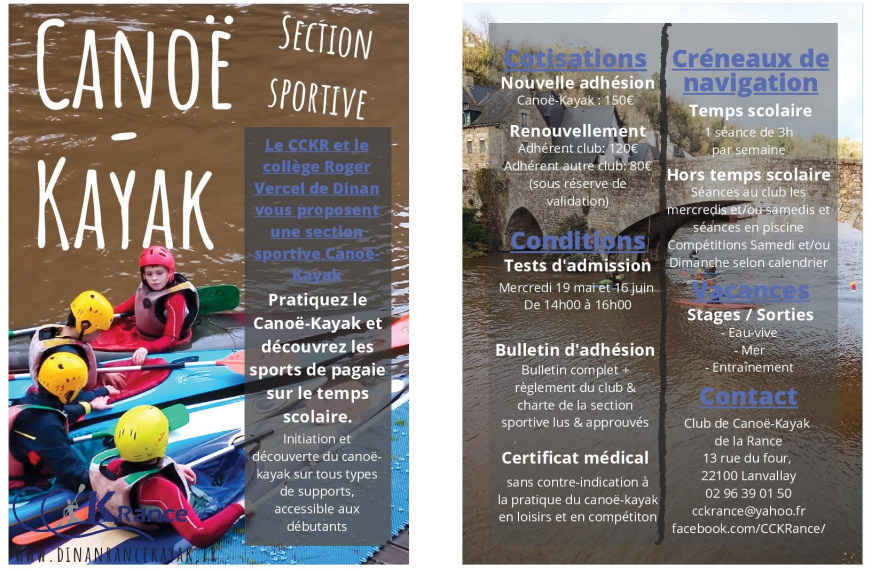 flyer section sportive 2021